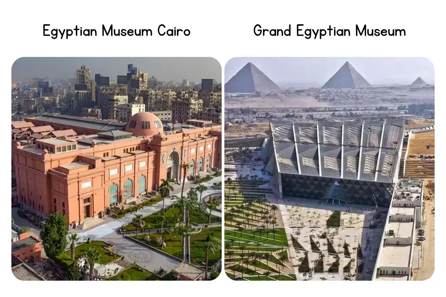 Grand Egyptian Museum vs. Egyptian Museum Key Differences